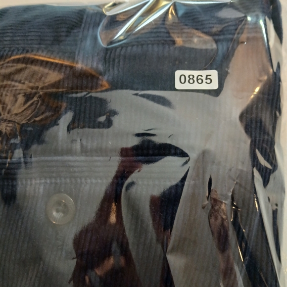 LL Bean Men Corduroy Pants Classic Fit Dark Blue Size 36x32 - Picture 12 of 12